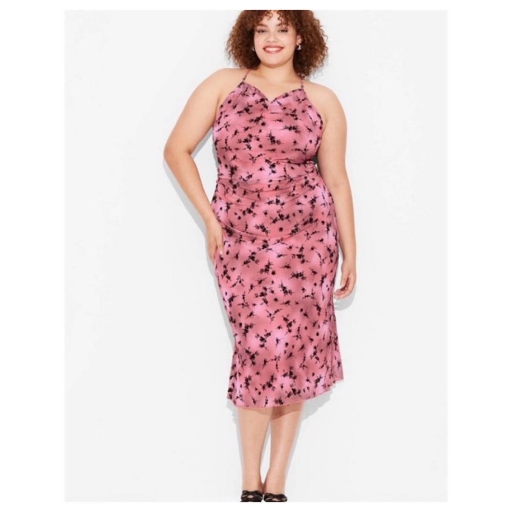 Wild Fable Floral Midi Slip Dress in size XXL